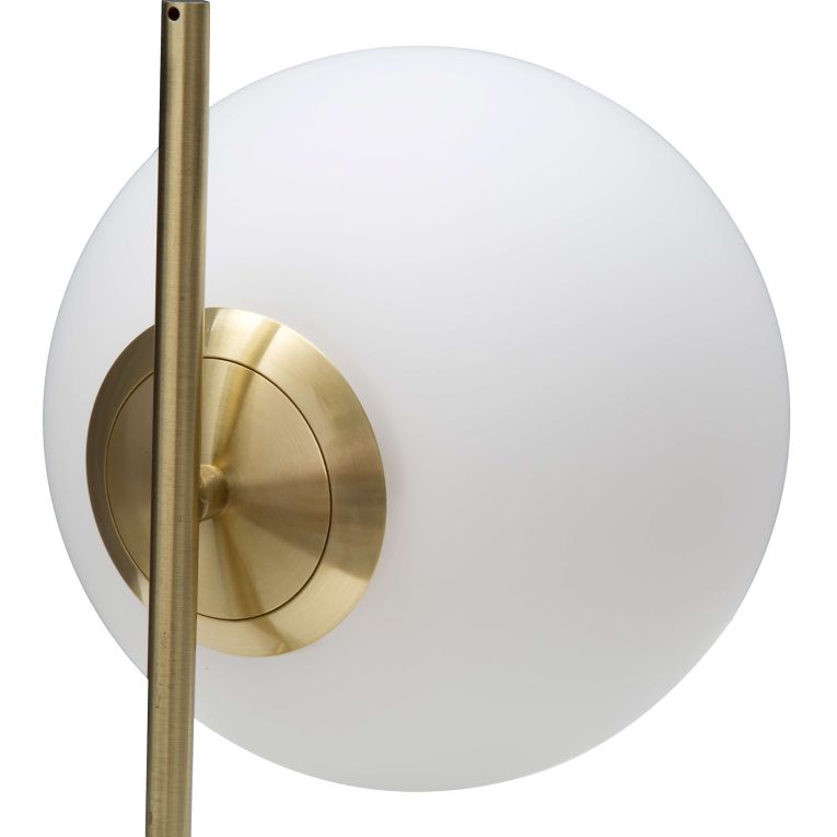 Lampada da Tavolo Bianco Opaco oro Necessaria 1 Lampadina Attacco e14, Interruttore Manuale - Paraty