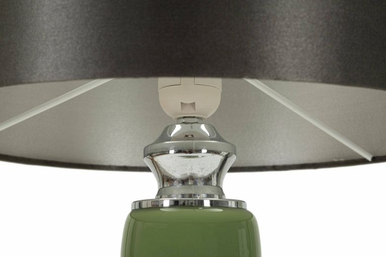 Lampada da tavolo Castino, 33x33 h57 cm, Bianco e Grigio