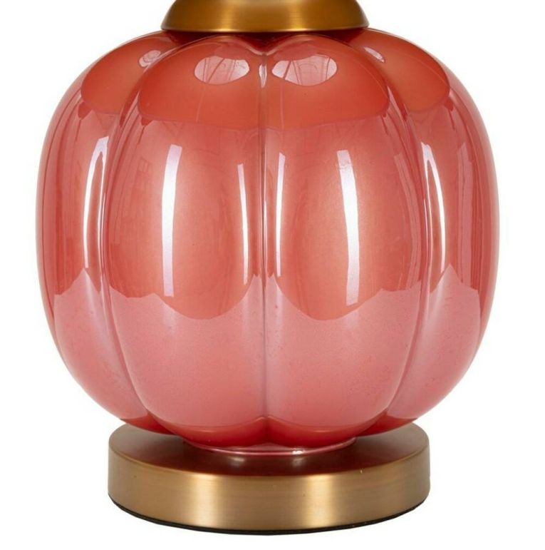 Lampada da tavolo Fibocchi, 33x33 h50 cm, Rosso e Blu