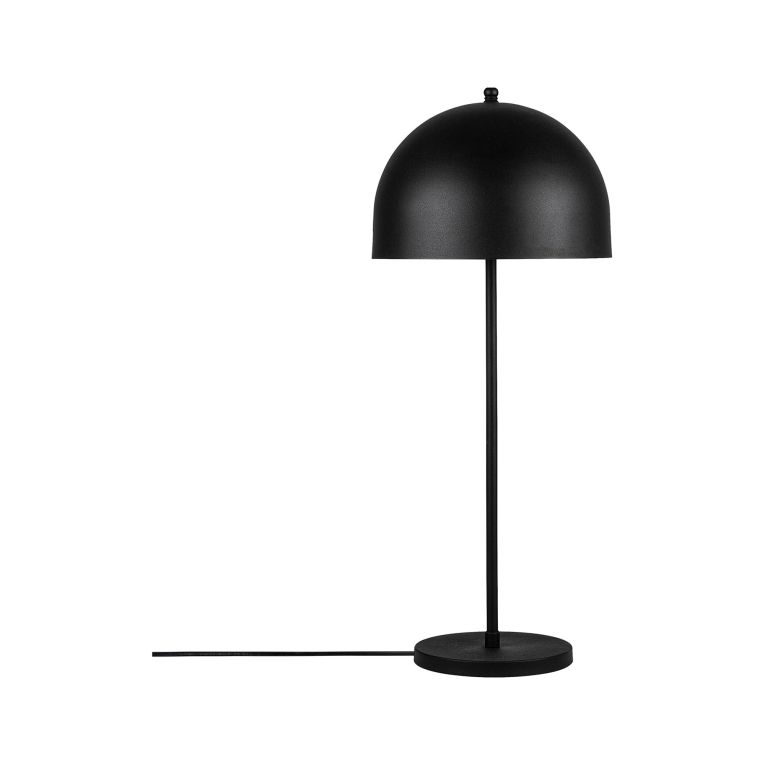 Lampada da Tavolo Nero Paralume Attacco e 14 max 40 w, Interruttore Connessione Diretta - Latiano