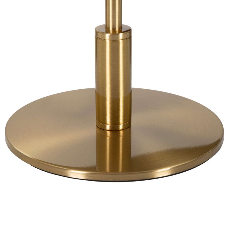 Lampada da Tavolo oro Bianco Necessaria 1 Lampadina Attacco e27, Paralume - Bala