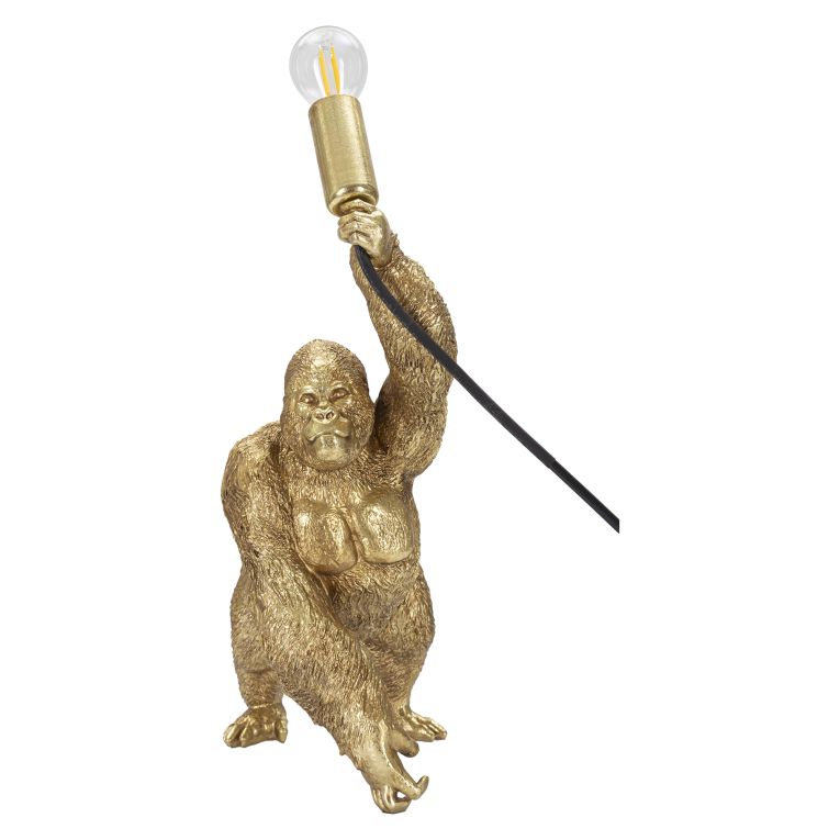Lampada da Tavolo oro Necessaria 1 Lampadina Attacco e14, Interruttore Manuale - Bakadaha