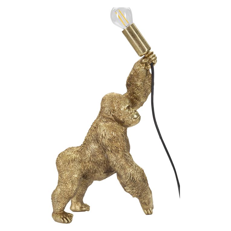 Lampada da Tavolo oro Necessaria 1 Lampadina Attacco e14, Interruttore Manuale - Bakadaha