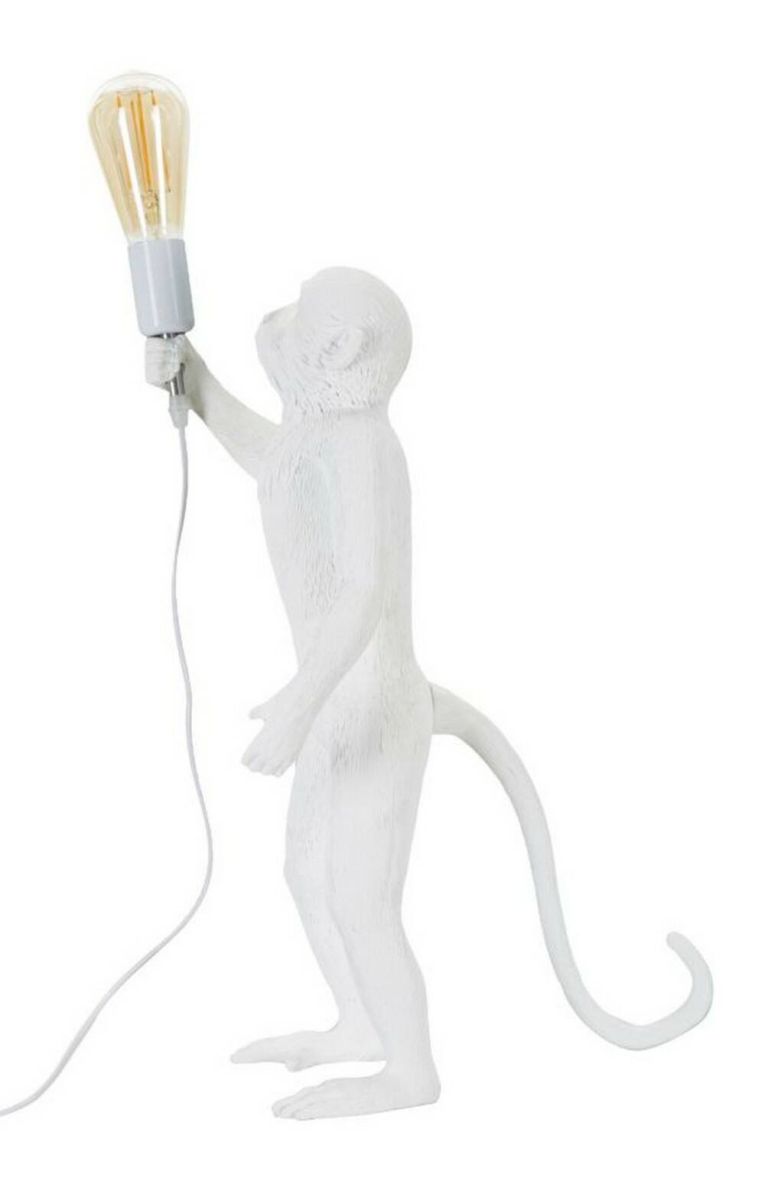 Lampada da tavolo Piet, 26x34 h55 cm, Bianco