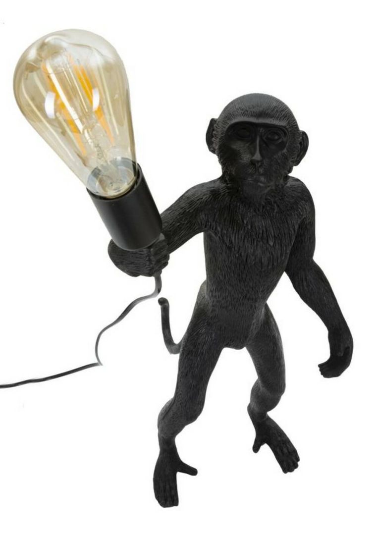 Lampada da tavolo Piet, 26x34 h55 cm, Nero
