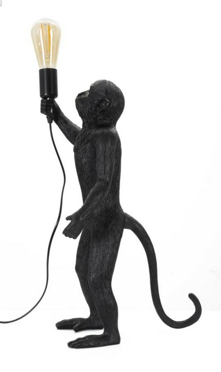 Lampada da tavolo Piet, 26x34 h55 cm, Nero
