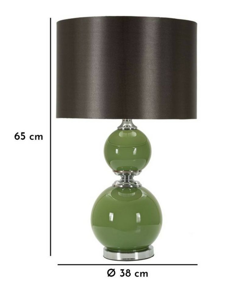 Lampada da tavolo Starareka, Luce da scrivania , Luminaria da ufficio, Lampada da lavoro, 38x38 h65 cm, Verde e Grigio