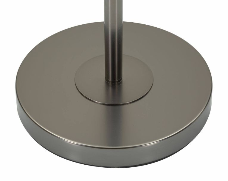 Lampada da terra Andevenno, 43x43 h163 cm, Bianco e Grigio