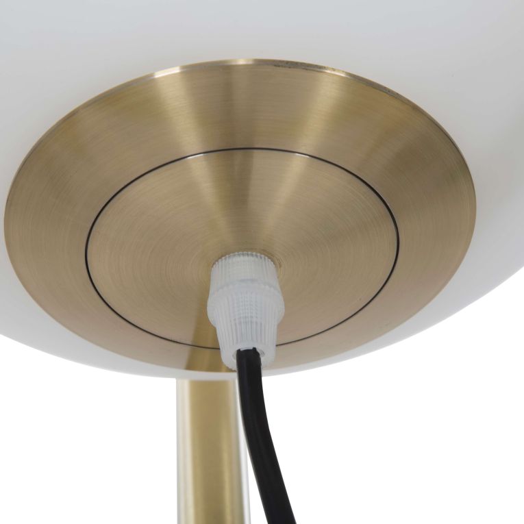 Lampada da Terra Bianco oro Necessaria 1 Lampadina Attacco e27, Interruttore Pedaliera - Douz