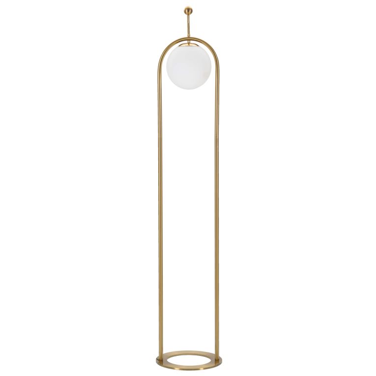 Lampada da Terra Bianco oro Necessaria 1 Lampadina Attacco e27, Interruttore Pedaliera - Fami