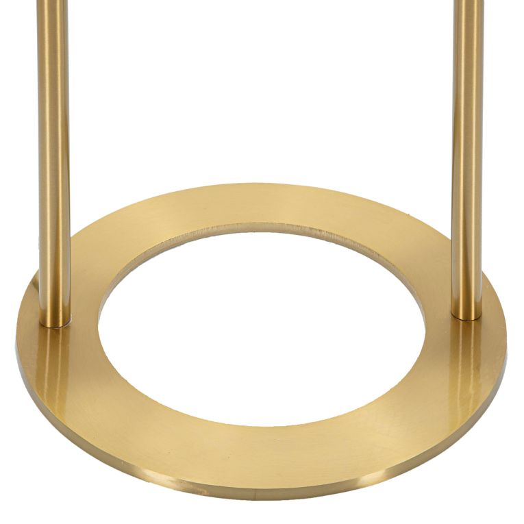 Lampada da Terra Bianco oro Necessaria 1 Lampadina Attacco e27, Interruttore Pedaliera - Fami