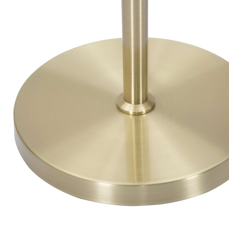 Lampada da Terra Bianco oro Necessarie 3 Lampadine Attacco e14, Interruttore Pedaliera - Kisoro
