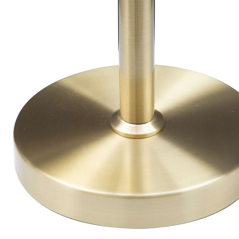 Lampada da Terra Bianco oro Necessarie 4 Lampadine Attacco e14, Interruttore Manuale - Antigu