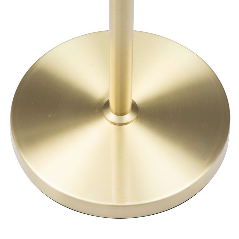 Lampada da Terra Bianco oro Necessarie 4 Lampadine Attacco e14, Interruttore Pedaliera - Famani