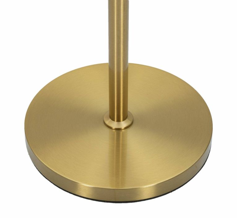 Lampada da terra Craquelure, 40x40 h153 cm, Bianco e Oro
