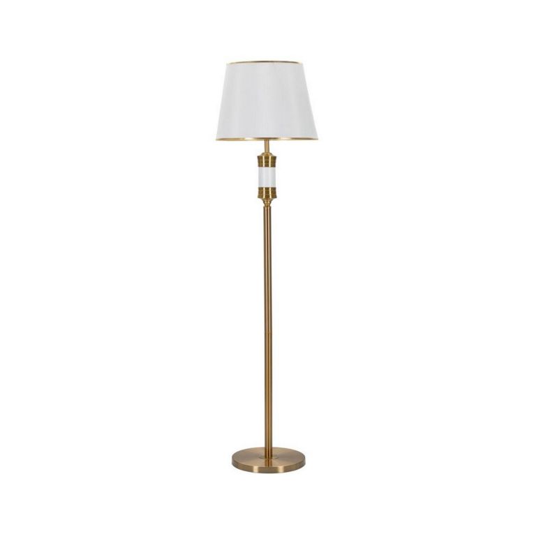 Lampada da terra Grisaille, 41x41 h160 cm, Bianco e Oro