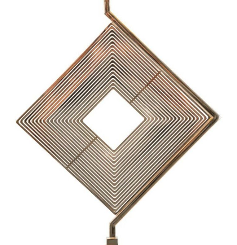 Lampada da terra Inchiostro, 40x40 h161 cm, Bianco e Oro
