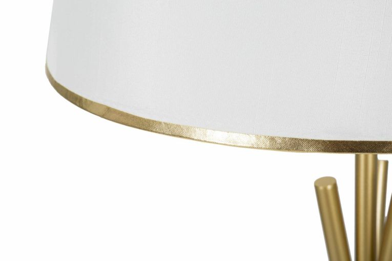 Lampada da terra Murales, 61x61 h154 cm, Bianco e Oro