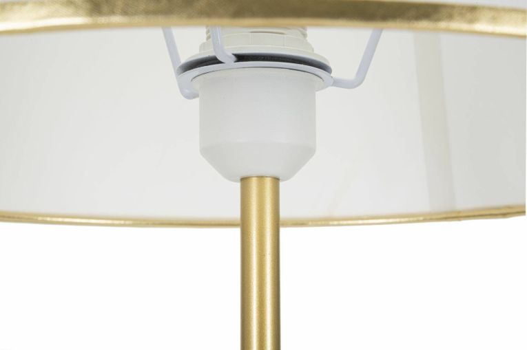 Lampada da terra Murales, 61x61 h154 cm, Bianco e Oro