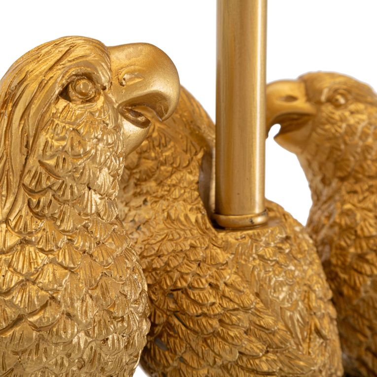 Lampada da Terra Nero oro Necessaria 1 Lampadina Attacco e27, Paralume - Dariha