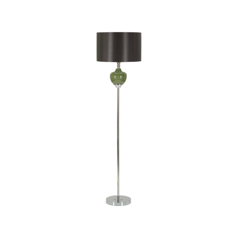 Lampada da terra Stiviere, 40x40 h160 cm, Verde e Grigio