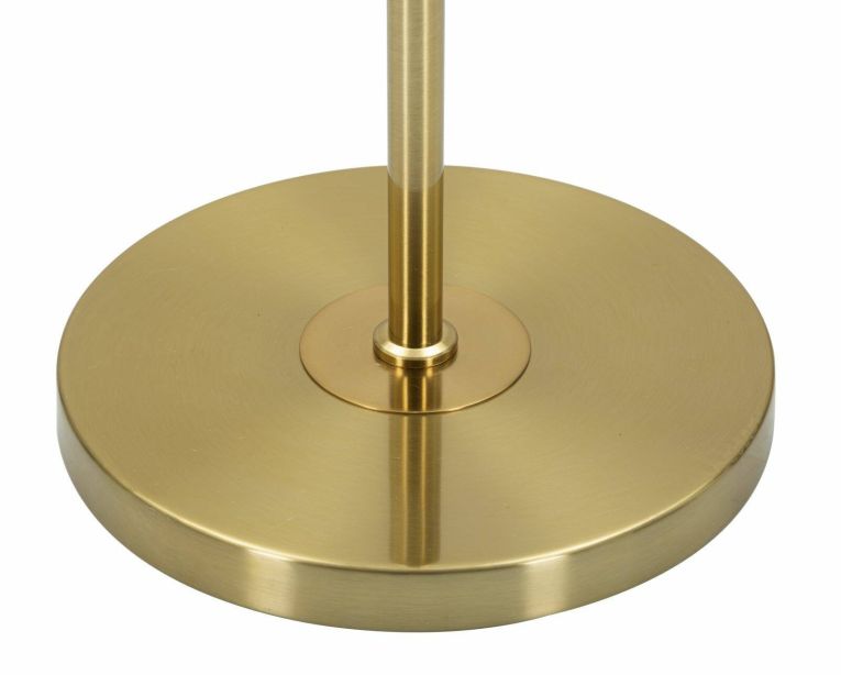 Lampada da terra Telero, 40x40 h151 cm, Bianco e Oro