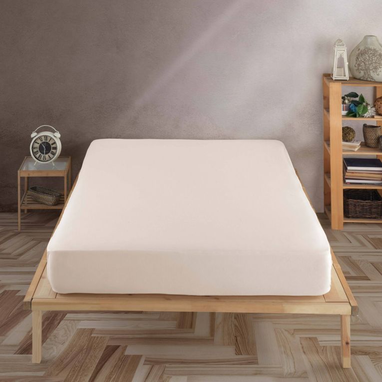Lenzuolo matrimoniale Noblesville, 190x130 cm, Beige