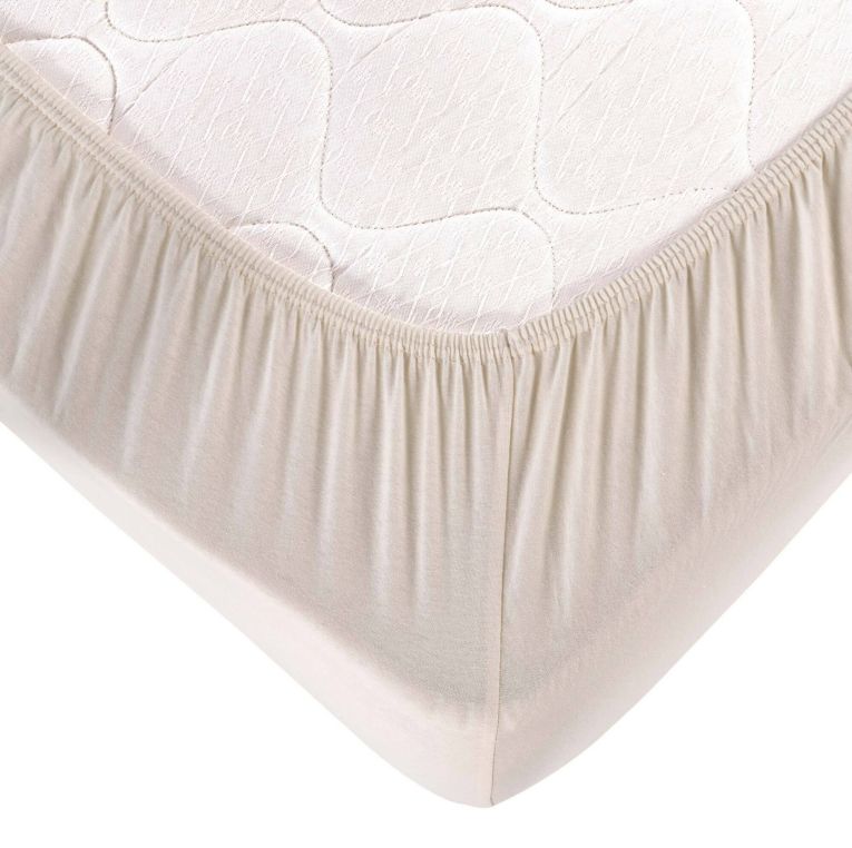 Lenzuolo matrimoniale Noblesville, 190x130 cm, Beige