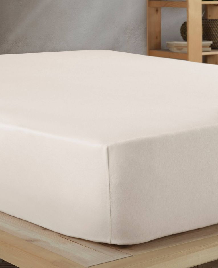 Lenzuolo matrimoniale Noblesville, 190x130 cm, Beige