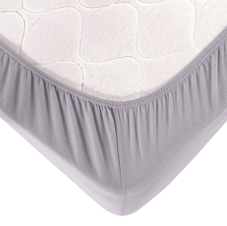 Lenzuolo matrimoniale Noblesville, 190x130 cm, Grigio