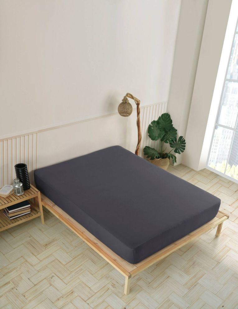 Lenzuolo singolo Nicholasville, 190x100 cm, Antracite