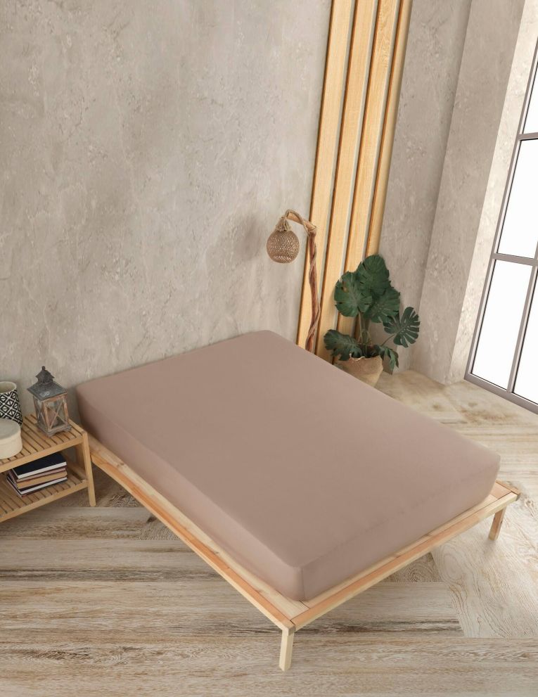 Lenzuolo singolo Nicholasville, 190x100 cm, Tan