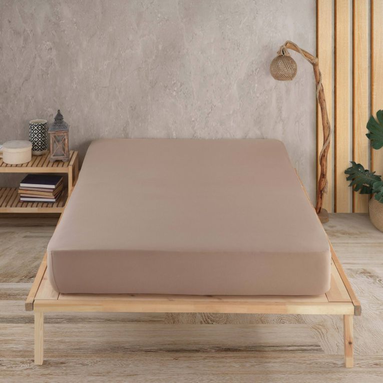 Lenzuolo singolo Nicholasville, 190x100 cm, Tan