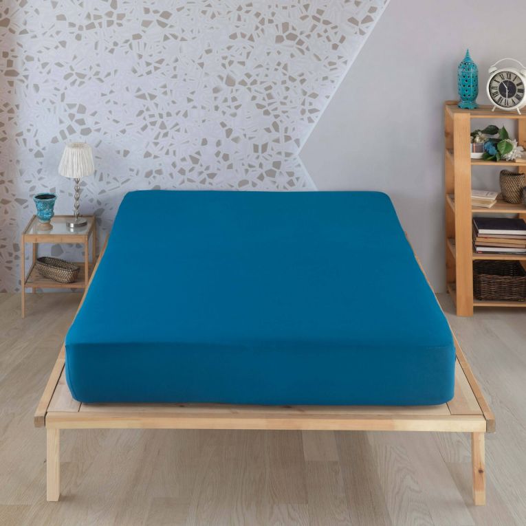 Lenzuolo singolo Oak Ridge, 190x90 cm, Blu