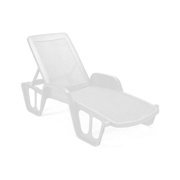 Lettino prendisole Alagaesia, 192x71h100 cm, Bianco