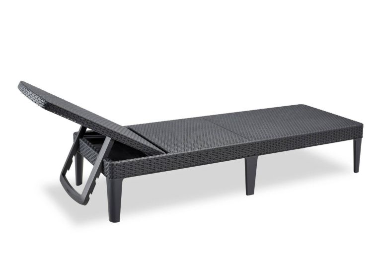 Lettino prendisole Glace, 188x58 h29 cm, Antracite