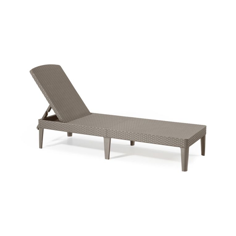 Lettino prendisole Glace, 188x58 h29 cm, Tortora