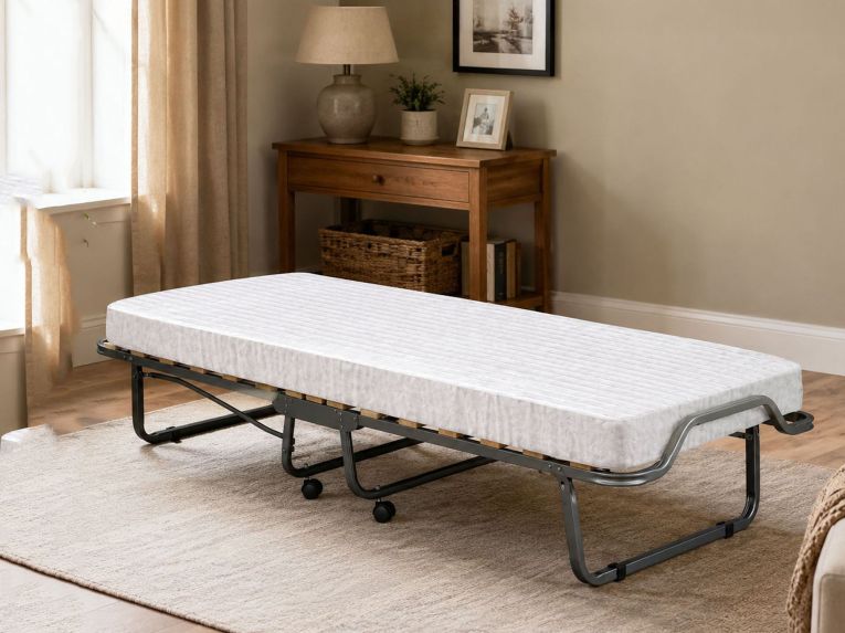 Letto 1 piazza pieghevole con materasso 200x80cm bianco - Aquadolce