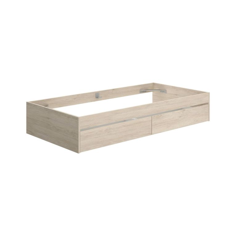 Letto 1 piazza rovere 194x95cm adatto per materasso 90x190 cm - Neki