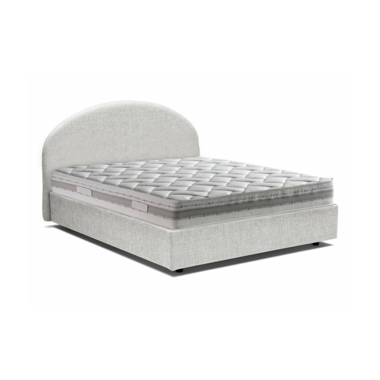 Letto 2 piazze contenitore bianco 175x205cm robusto - Amida