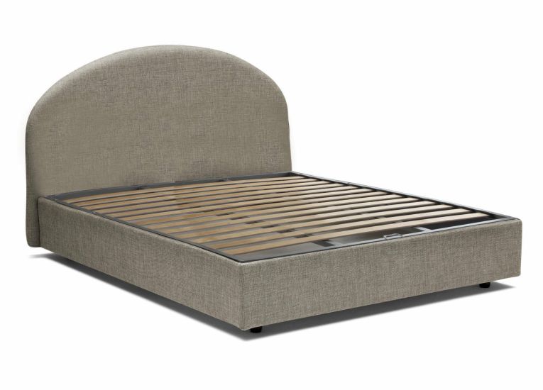 Letto 2 piazze contenitore tortora 175x205cm stabile - Amida