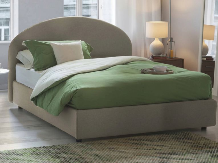 Letto 2 piazze contenitore tortora 175x205cm stabile - Amida