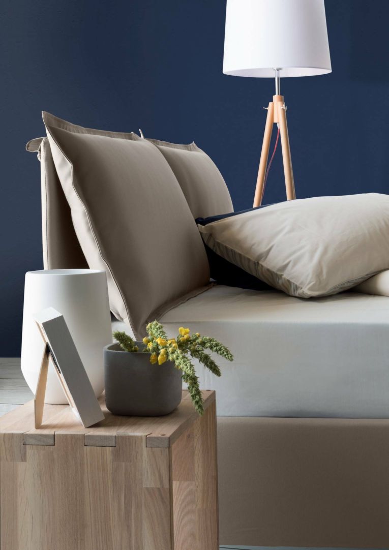 Letto alla francese contenitore tortora 155x215cm - Annica