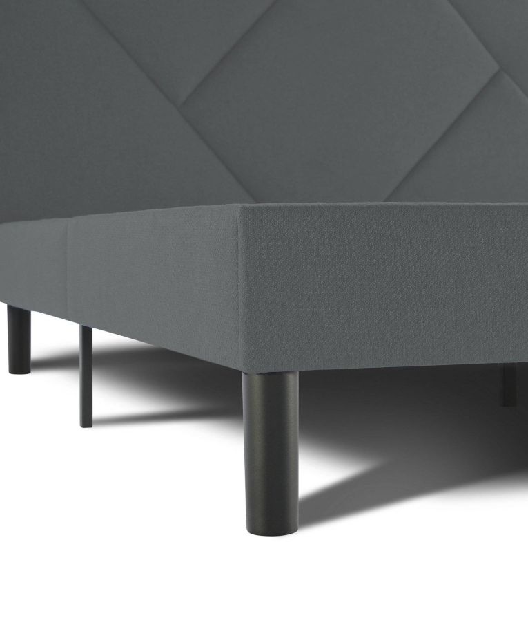 Letto alla francese Ikelos, 140x190 cm, Grigio