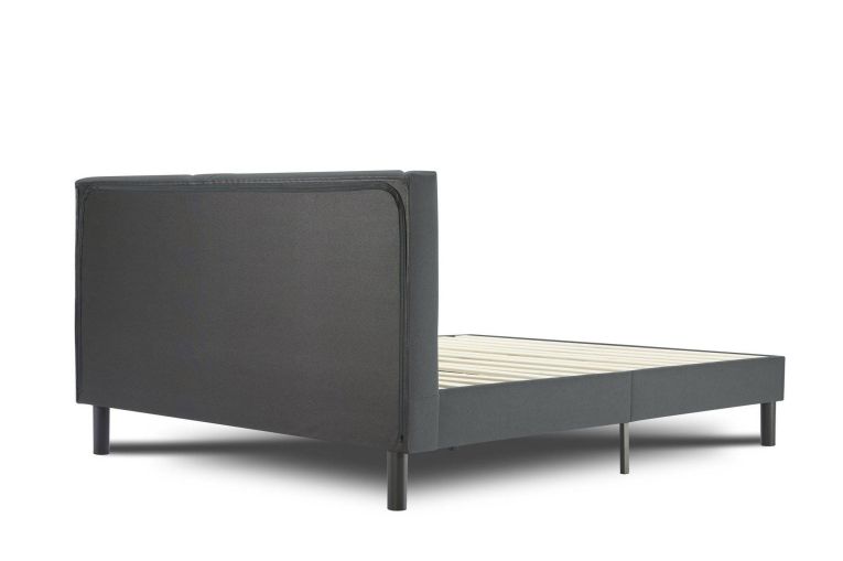 Letto alla francese Ikelos, 140x190 cm, Grigio