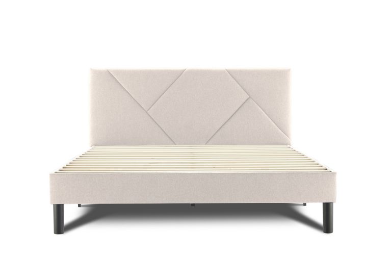 Letto alla francese in legno beige 149x204cm - Ikelos