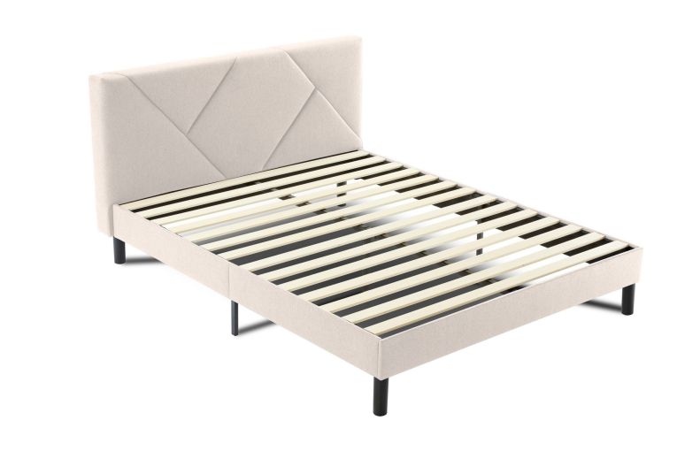 Letto alla francese in legno beige 149x204cm - Ikelos