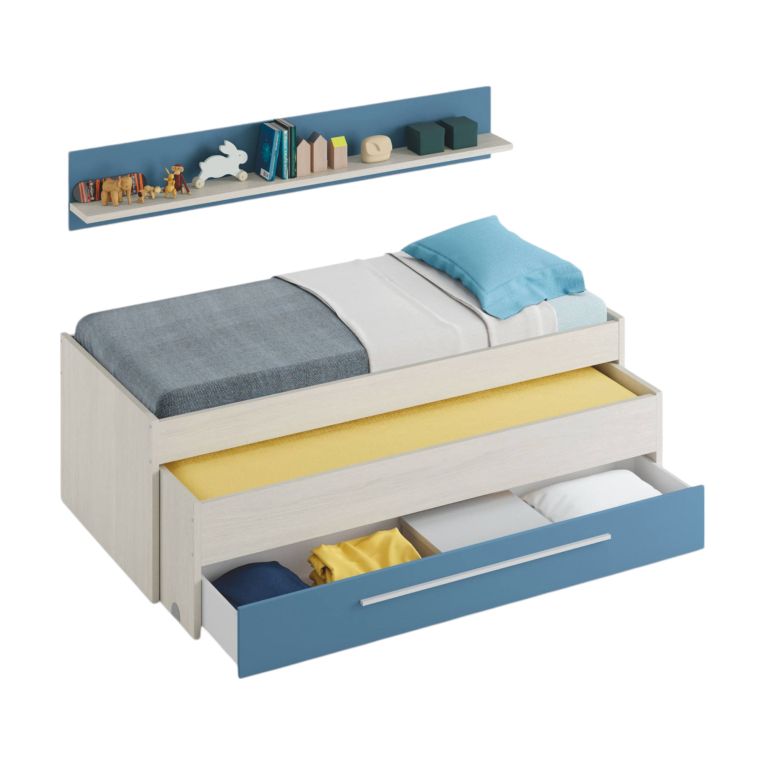 Letto bambini 199x96cm azzurro - Art