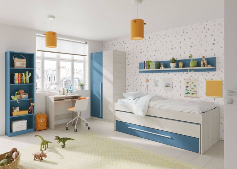 Letto bambini 199x96cm azzurro - Art