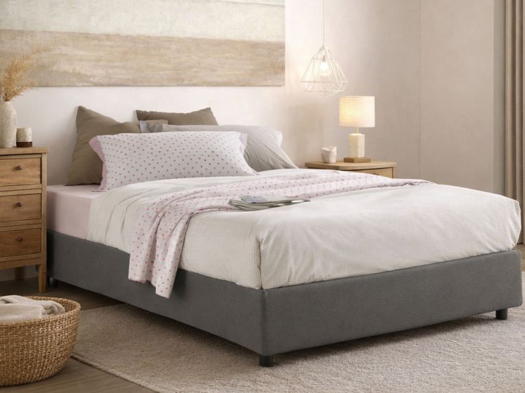 Letto francese design grigio 155x215cm - Arvic